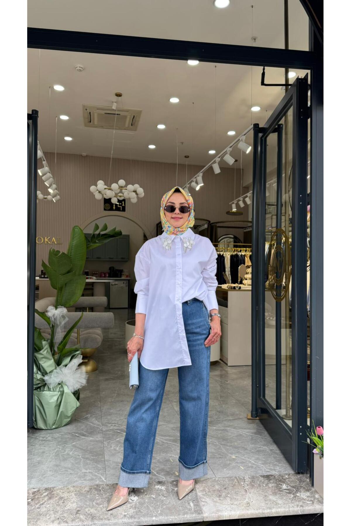 OVERSIZE POPLİN GÖMLEK
